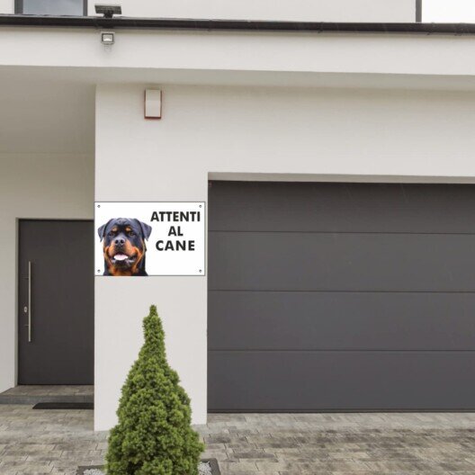 Attenti al cane rottweiler
