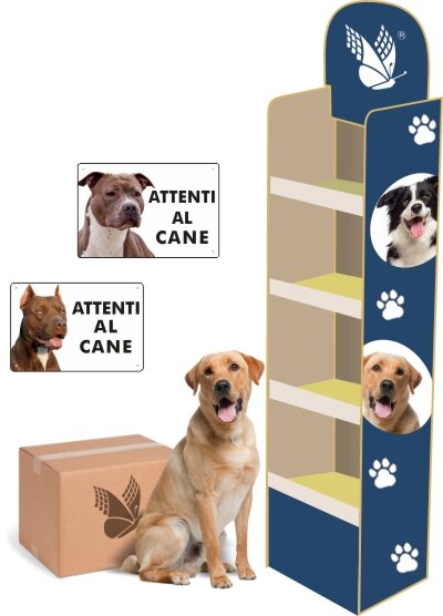 Espositore Cartelli Attenti al cane