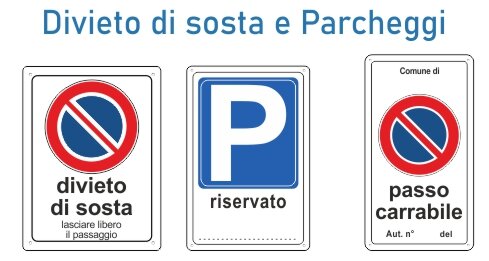 Cartelli Divieto di sosta in alluminio
